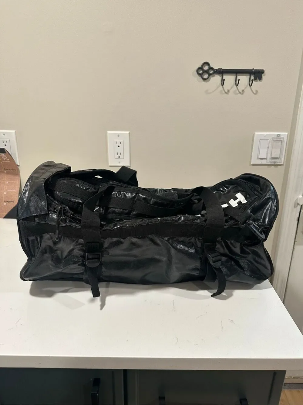 Helly Hansen Black Duffle Bag & Backpack 50L